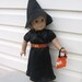 American Girl or 18 Inch Doll Clothes, Witch Costume for Halloween