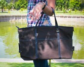 SALE - 10% OFF - Tote Olive Green Diaper Bag, Messenger bag, travel bag, women bag, school bag