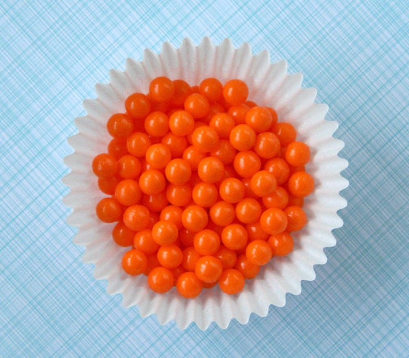 Orange Sugar Beads for Decorating Cupcakes, Cookies and Cakes (3 ounces) Il_170x135