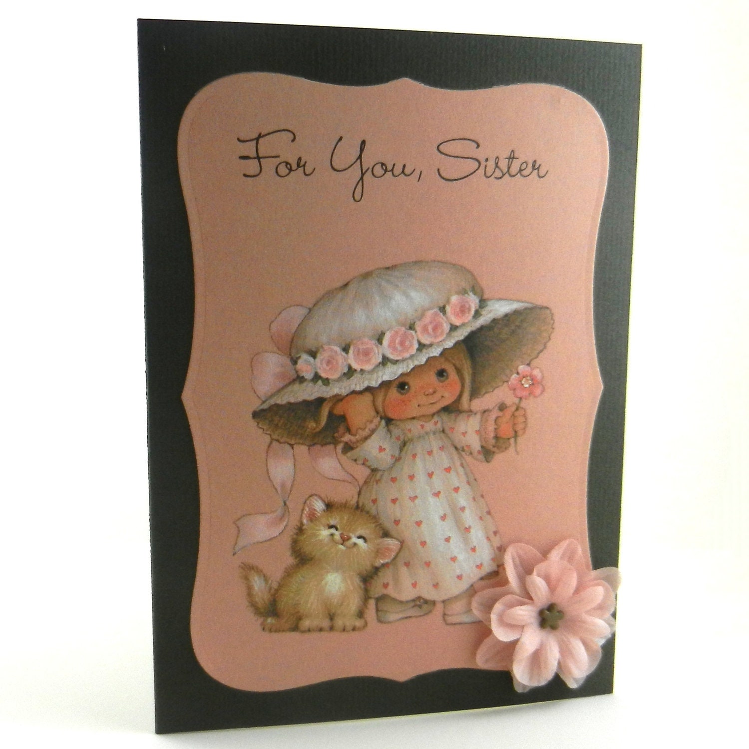 Handmade Birthday Greeting card for Sister by EmbellishbyJackie