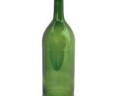 One Large Green Wine Bottle Hurricane // Recycled 1.5 L Glass Bottle