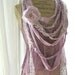 Romantic rag bib necklace, gypsy rose statement necklace, fabric necklace, boho chic jewelry, bohemain necklace, lilac, beach