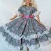Barbie Dress Barbie Clothes Pink, Black and White With Lacey Ruffles Panties Included