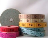 carnival tickets lot of 40 for altered art projects, crafts, or scrapbooking, mixed media, gift wrap red, pink, blue, green, yellow, orange