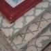 Set of Three-5x5 Quietude Wood Picture Frames w/ a pop of Rustic Red trims, Imperial, Moroccan,Bamboo