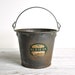 Vintage Small Metal Bucket / Industrial Decor