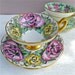 Vintage Taylor & Kent Floral Tea Cups and Saucers Pair