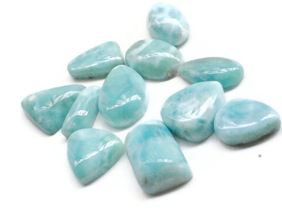 Larimar cabochons Lot