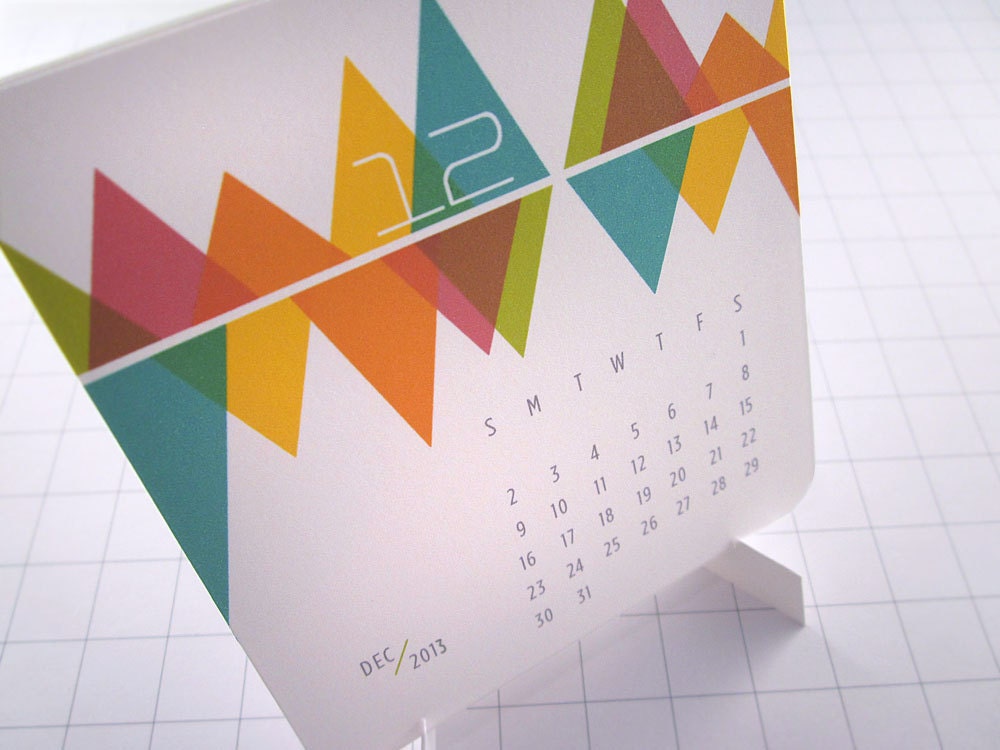 Be... Colorful - Modern Mini Calendar - 2013