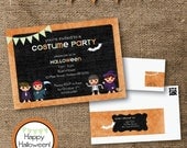 Printable Children's Halloween Costume Party Pack / Set - silentlyscreaming