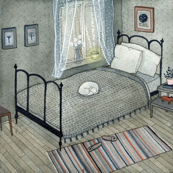 bedroom (print)