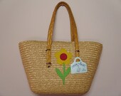 Vintage 1960's Wicker Purse/Tote Bag  Unused
