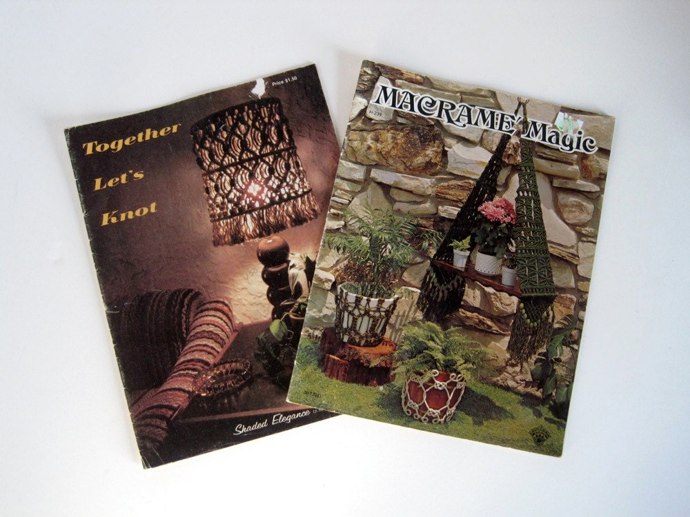 Macrame Instruction Books - Macrame Knotting Patterns - Macrame Lampshade - Aztec Dial