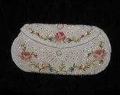 Antique Beaded Evening Purse from France circa 1920s