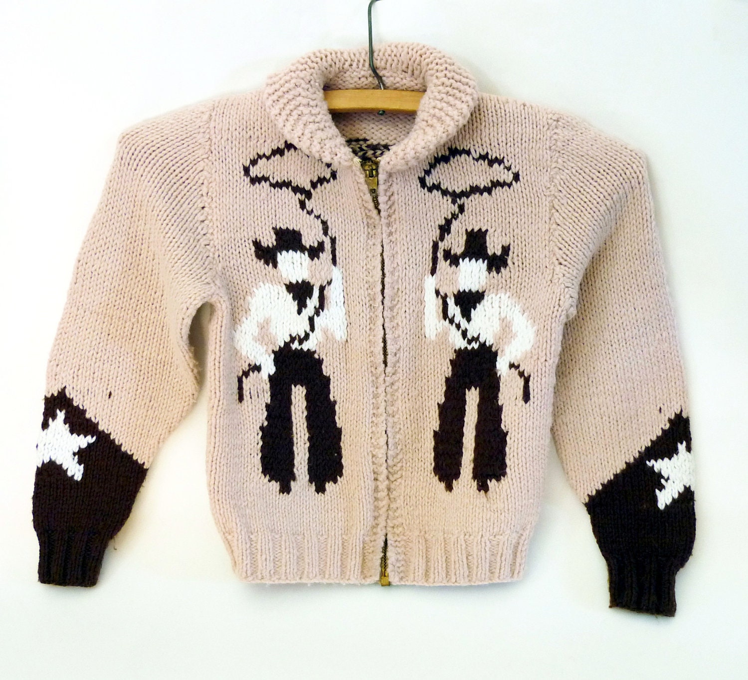 Cowboy cardigan Cowichan sweater, Sweaters, Vintage outfits