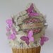 Birthday Party hat - Birthday Crown -pink butterflies - Birthday Girl or customize - Adult or Childrens