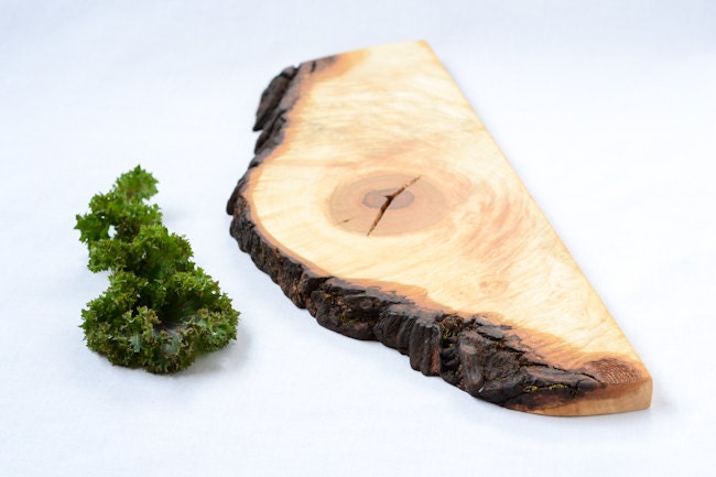 Natural Edge Salvaged Maple Serving Board 761, Ready to Ship
