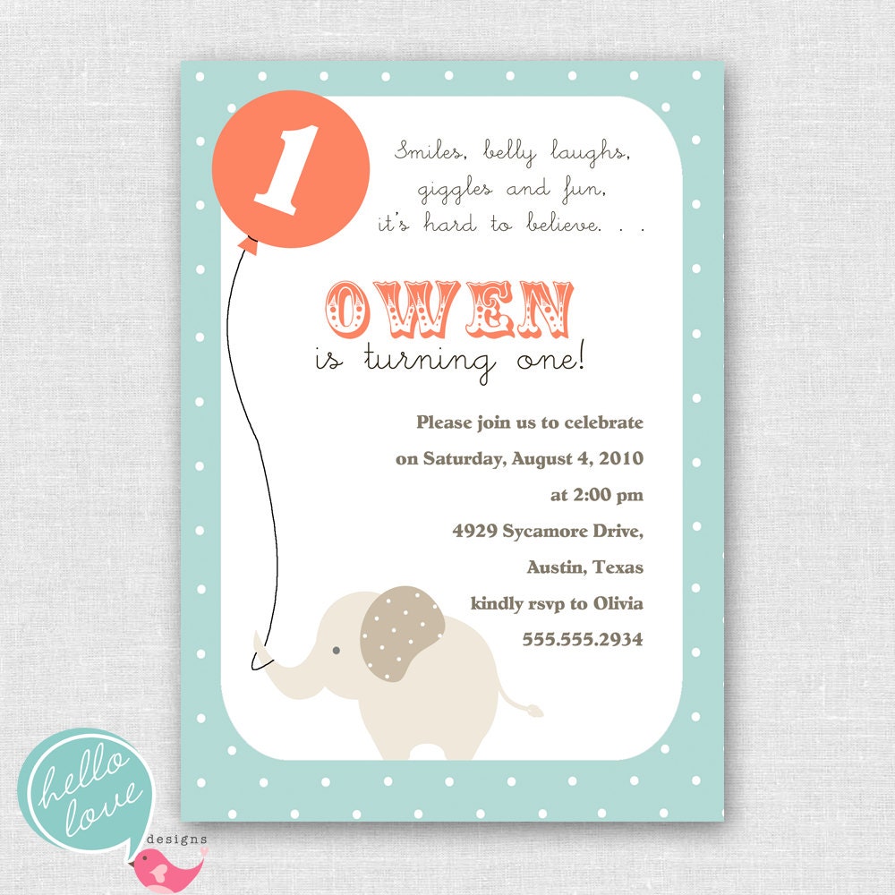 little ollie elephant printable birthday invitation Il_570xn