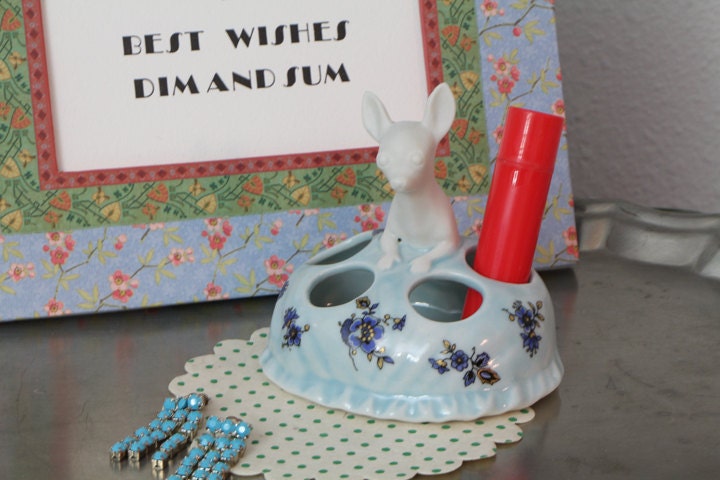 Lady Chihuahua Lip Balm Holder - Vintage Inspired Whimsical and Fun