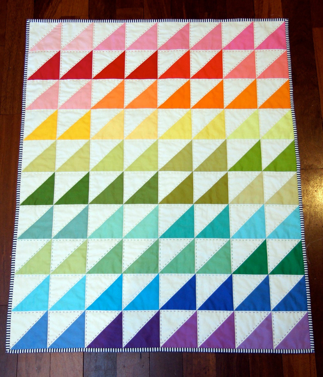 Rainbow Fizz Quilt & Floor Cushion PDF pattern