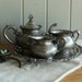 Antique Silverplate Tea Set on Tray