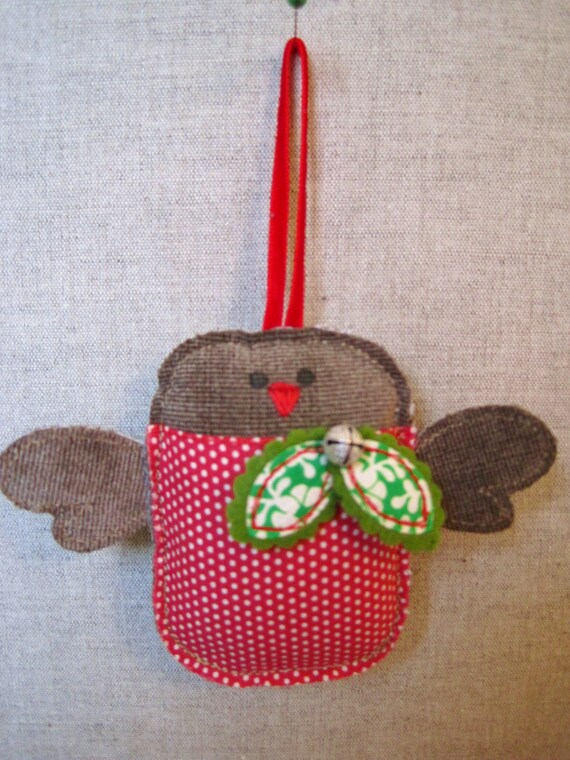 Christmas robin bird decoration Perfect for adorning Christmas trees ..... Master Rudy Pecker Il_570xn