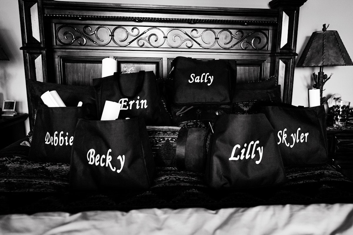 10 Bridesmaids Tote Bags Wedding Party Bridal Party Gifts Monogrammed Custom Made