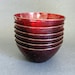 Ruby Red Arcoroc French Bowls (Set of 12) RESERVED FOR CindyLDean