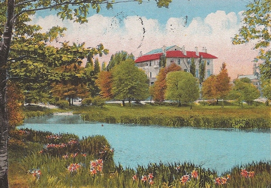 The Fenway Boston Massachusetts Mrs. Jack Gardner's Palace 1930's Old Postcard