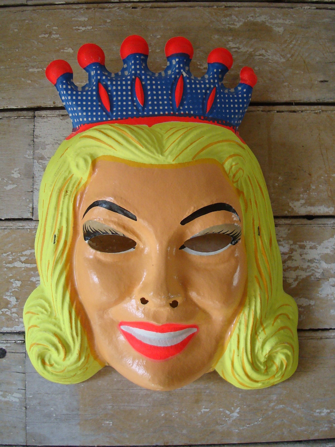 Vintage Queen Mask Halloween Rare Find 1950s or 60s