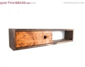 ON SALE wall shelf, rustic wall shelf, distressed shelf,unique shelf, wall hanging, wall storage, sliding door