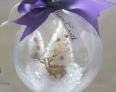 Beautiful Hand Made Snow Globe Holiday Ornament No.3