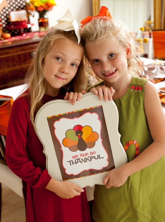 We are So Thankful Kid's Thanksgiving Printables Il_570xn