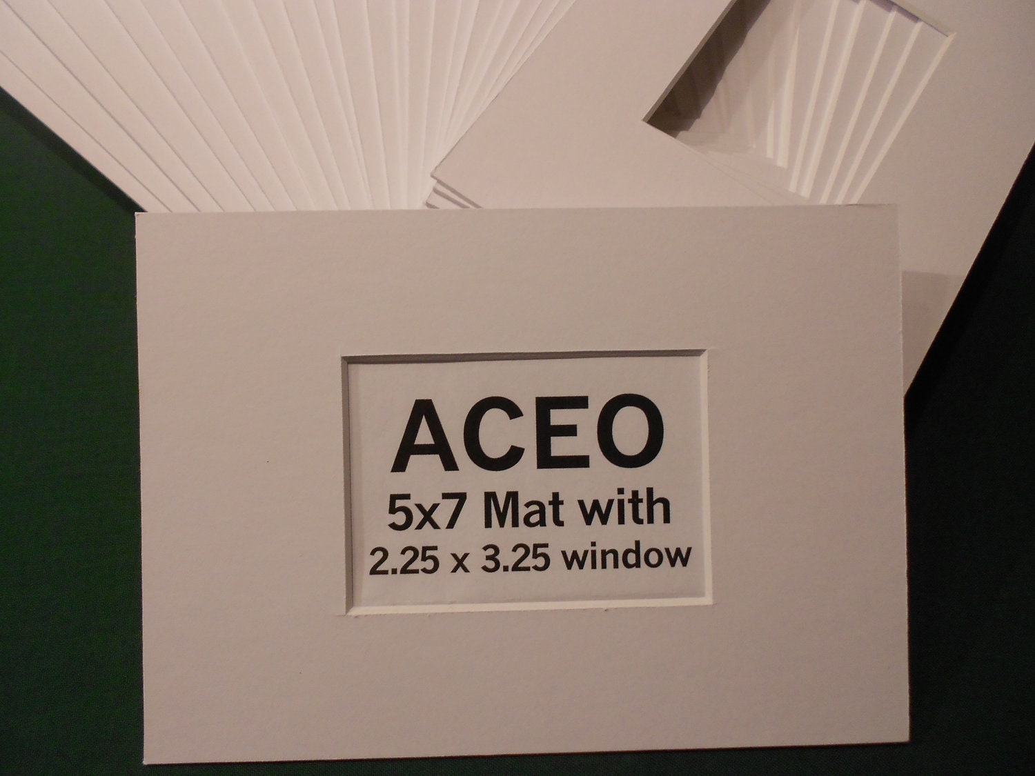 ACEO Photo Mat Kits 5x7 with ACEO size opening 50 by matstofit