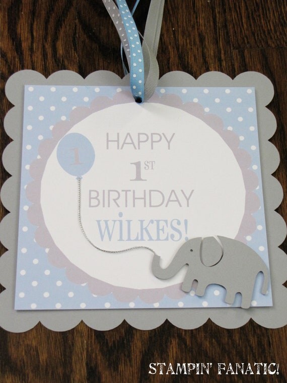 Sweet Little Peanut Collection: Custom Square Scallop Door Sign... Blue and Grey Elephant. Elephant Birthday. Elephant Shower. Il_570xn