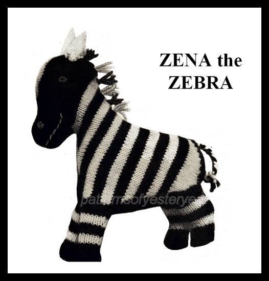 Items similar to ViNTAGE KNiTTING PATTErN TOY ZeNA the ...