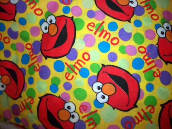 Cotton hard to find Elmo fabric 1yard by PickleDotsDesigns on Etsy