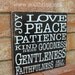 Fruit of the Spirit Wood Sign - Choose your Color Scheme