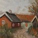v i n t a g e oil on board landscape painting