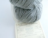 Cashmere cotton blend soft yarn fingering sport heather gray SWEATSHIRT aere