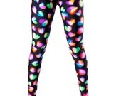 Black Light Heart Leggings (((Limited Edition)))