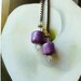 Purple Drum Crystal Ceiling Fan Pulls or Lighting Pulls, The Glam Collection
