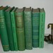 Vintage Emerald Green Book Stack 7 Books Vintage Cottage Home Library Decor