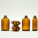 Medicine Bottles - Amber, Glass, Westmoreland, Antique
