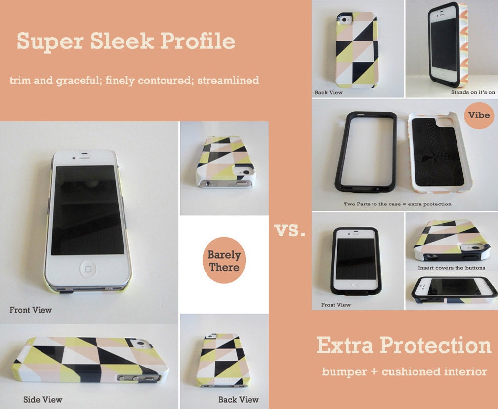 iPhone 4 case l modern case l Chevron l ORANGE IPhone 5 case Pattern Geometric Arrows Modern Tribal redtilestudio
