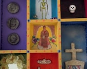 Day of the Dead Frida Shrine Shadow Box