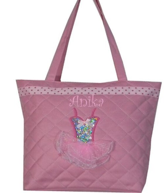 Personalized Ballet Dance PINK Tote Bag GIRLS Personalized Ballet Dance PINK Tote Bag GIRLS