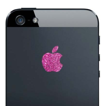 iPhone 5 Sparkling Rose Apple Decal