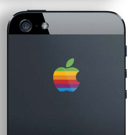 iPhone 5 Retro Logo Decal