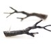sterling silver twig earrings- branch earrings- handmade artisan jewelry- OOAK- Winter Branch
